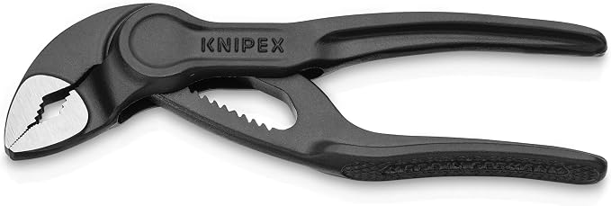 KNIPEX Tools Pliers Wrench (8601180), 7 1/4-Inch and KNIPEX Tools Cobra XS Water Pump Pliers (87 00 100), 4-Inch Bundle