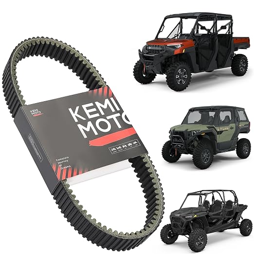 KEMIMOTO UTV Drive Belt Replace OEM #3211186 Compatible with Polaris Ranger 1000 XP Crew/PRO XD 2018+, Polaris Xpedition, RZR XP / 4 1000 2024+, 5-Layer Durability Transmission Clutch Belt