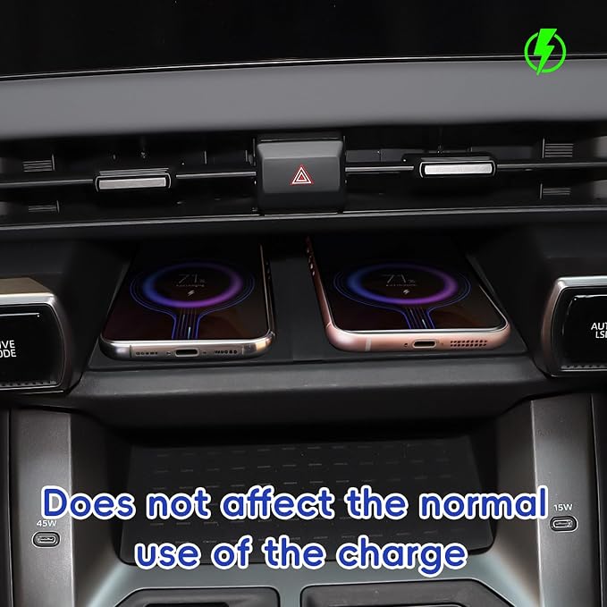 Auovo 6PCS for Toyota RAV4 2026 Accessories Center Console Organizer&Cup Holder&Wireless Charging Mat &Lower Protective Pad