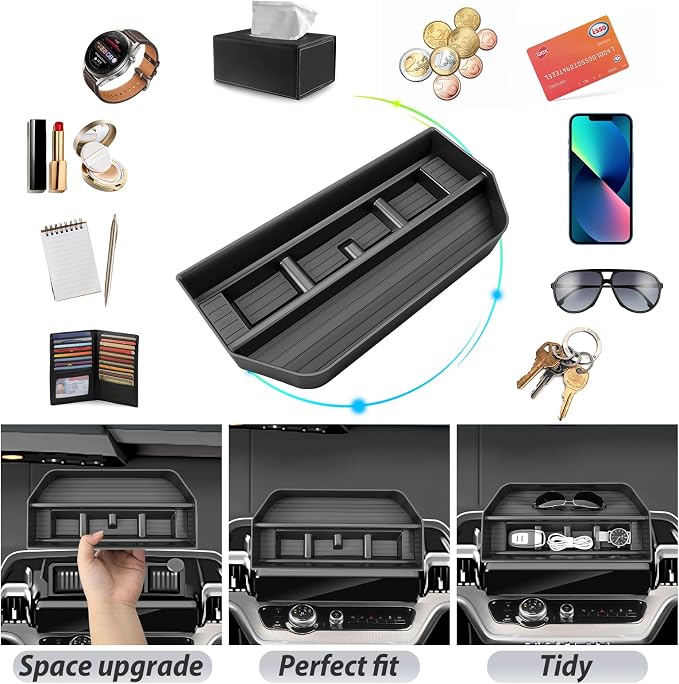 SKTU for 2025 2026 2027 Ford Expedition Dashboard Organizer 2025-2027 Expedition Behind Screen Organizer 2025 2026 2027 Expedition Dashboard Tray Ford Expedition 2025 2026 2027 Accessories ABS Tray