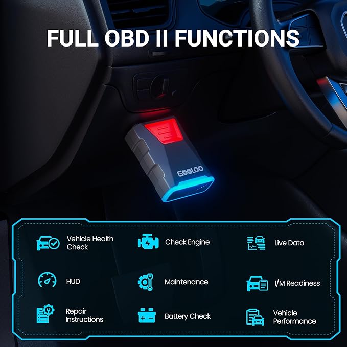 GOOLOO Upgraded GP3000 Jump Starter 3000A Peak Car Starter & GOOLOO DEEPSCAN DS100 OBD2 Scanner Bluetooth