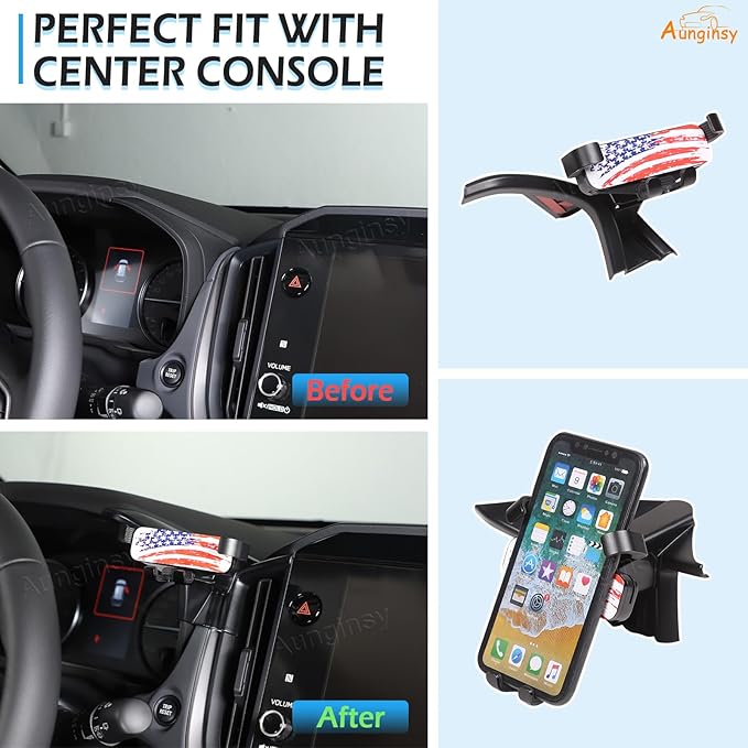 Car Phone Holder Compatible with Subaru Crosstrek 2024+ & WRX 2022+, Center Console Air Outlet Vent Panel Mobile Phone Mount Dashboard Hands-Free Universal Cell Phones Navigation Bracket Accessories
