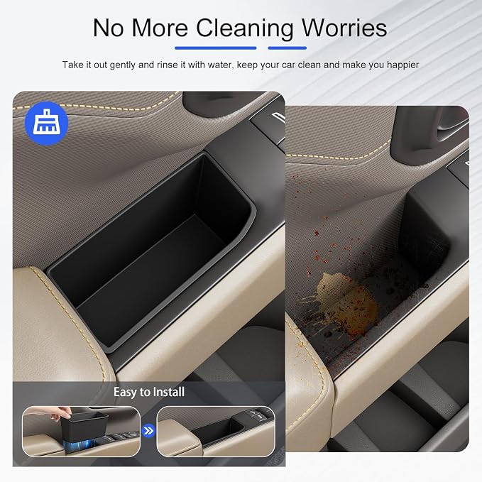 Door Side Storage Box Compatible with 2022-2026 Chevy Silverado GMC Sierra 1500 Center Console Shifter Storage Box Replacement for 2022-2026 Chevy Silverado Accessories