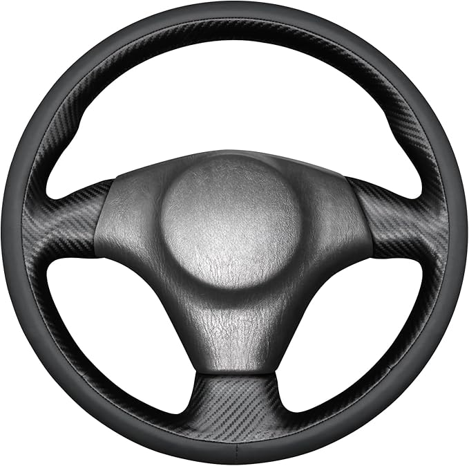 MEWANT Hand Stitch Steering Wheel Cover for Toyota RAV4 1998-2003 / Celica 1999-2006 / Corolla 2003-2008 / Matrix 2002-2008 / MR2 1999-2007 / Supra/Caldina, Custom Fit DIY Wrap Interior Accessories