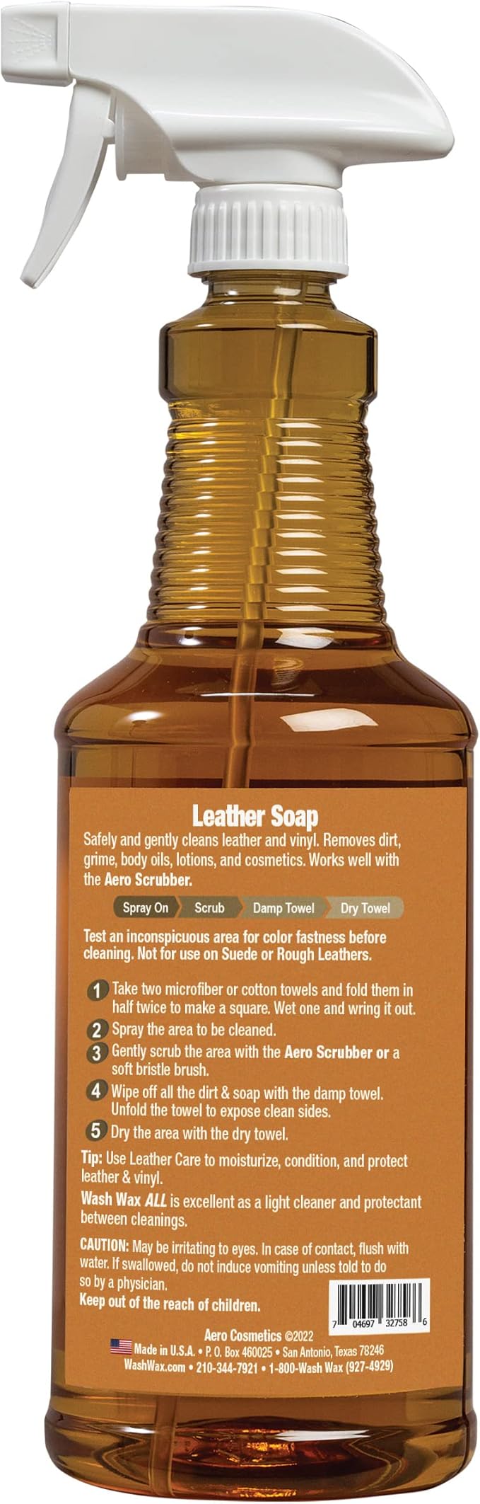 Leather Cleaner Leather Soap Aircraft Quality for Your Car RV and Furniture 32oz Better Than Automotive Products Meets Boeing Aircraft Specifications