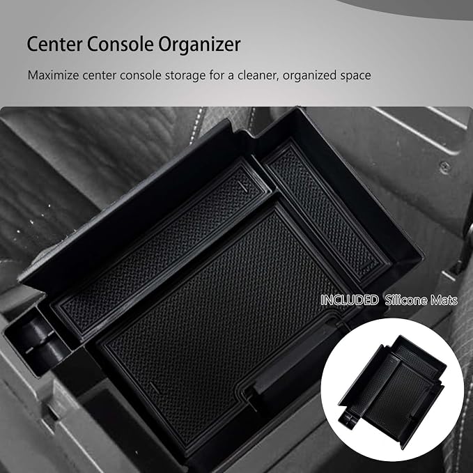 Center Console Organizer for 2025 2026 Nissan Pathfinder Armrest Box Organizer & Lower Organizer for 2023 2024 2025 2026 Pathfinder S/SV/SL/Rock Creek/Platinum Accessories (2-Pack