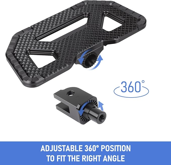 Foot Pegs for Harley Softail 2018-2025 CNC Adjustable Floorboards | 360° adjustable billet CNC aluminum foot pegs with an anti-slip design for superior comfort and control.