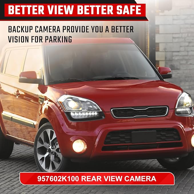 95760-2K100 Backup Camera Rear View Camera Fit for Kia Soul 2010 2011 2012 2013 Parking Park Assist Camera Replaces#957602K100,957602K100I7 95760-2K100-I7