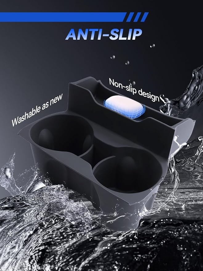 for Model 3 Center Console Organizer Armrest Tray Middle Storage Box Insert Container Durable ABS Plastic Accessories 2024 2025