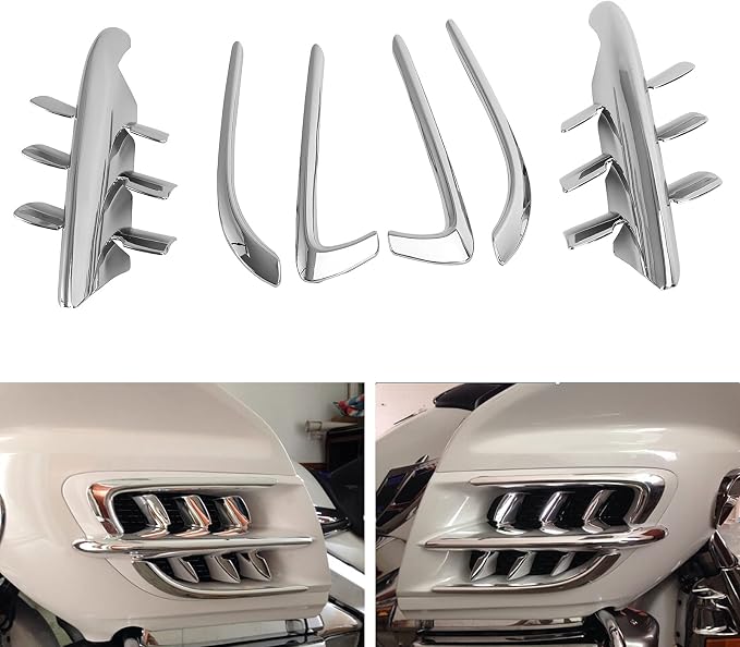 Goldwing Chrome Fairing Premier Shark Gills Fit for Honda GL1800 2001-2011