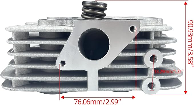 Top End Cylinder Head Kit Compatible with Honda TRX350 FE FM TRX350TE TRX350TM Rancher350 2000-2006 12200-HN5-M00 12200-HN5-670