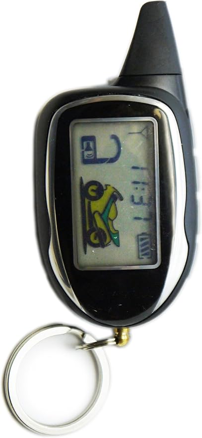 Sykik Rider 2-Way Motorcycle Alarm with LCD Pager Remote, Remote Engine Start and Shut Off, with Motion, Sensor, tilt Sensor and Shock Sensor. with one Year SYKIK Warranty