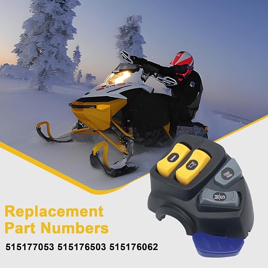 515177053 Left Hand Control Switch Housing Light Fit for Ski-Doo GSX MXZ Summit Renegade 800R 2008-2011, Replace# 515176503 ‎515176062