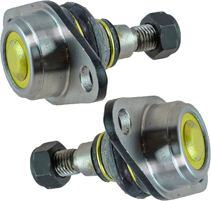 TRQ Front Lower Driver and Passenger Side Ball Joint Set Compatible with 2007-2008 Mini Cooper Convertible 2002-2006 Cooper