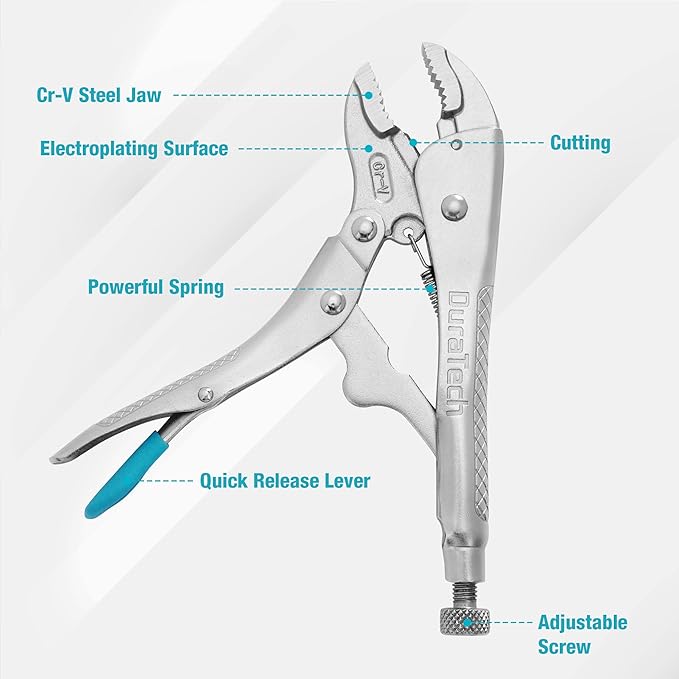 DURATECH 7-Inch Locking Pliers & DURATECH 7-Piece Pliers Set