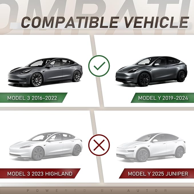 AUTOR Hideable Tesla Under Screen Storage for Model Y (2019-2024) Model 3 (2016-2023) Center Console Organizer Tray Model Y /3 Accessories