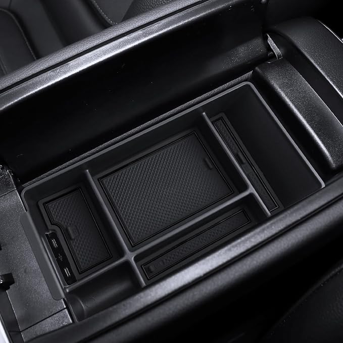 for C300 Center Console Organizer 2022-2025 2026 Mercedes C Class W206 Accessories Armrest Tray Middle Storage Box Insert Container Durable ABS Plastic