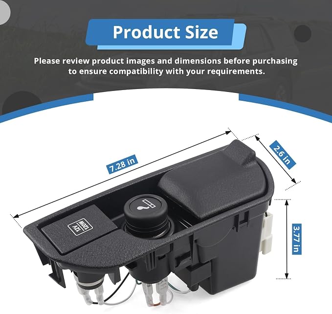 74110-35010-B0 Ashtray Lighter Kit Compatible with Toyota 4Runner 03-09,7411035010B0