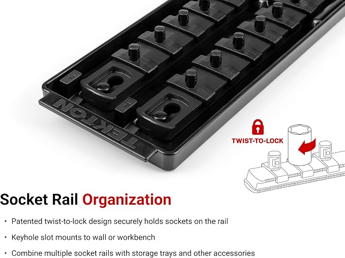 TEKTON 1/4 Inch Drive 6-Point Socket Set, 28-Piece | SHD90211