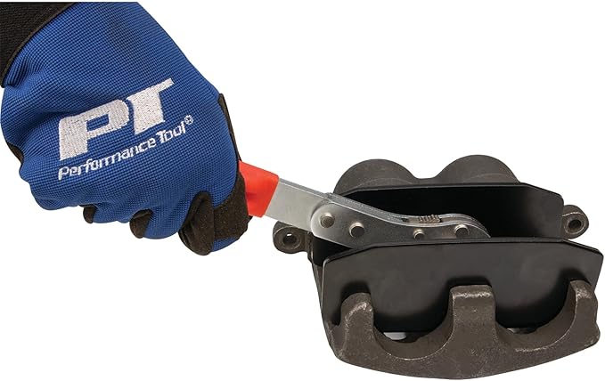 Performance Tool W80110 Gearless Piston Spreader Pad 360 Degree Swing Wrench Expander for Single Twin Quad Piston Disc Brake
