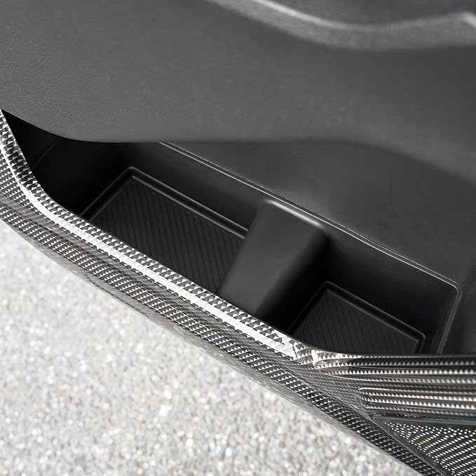 Silicone Door Storage Compartment for 2020-2025 Ford Explorer Anti-Scratch Panel Protective Accessories Black 2Pcs (Rear Door)