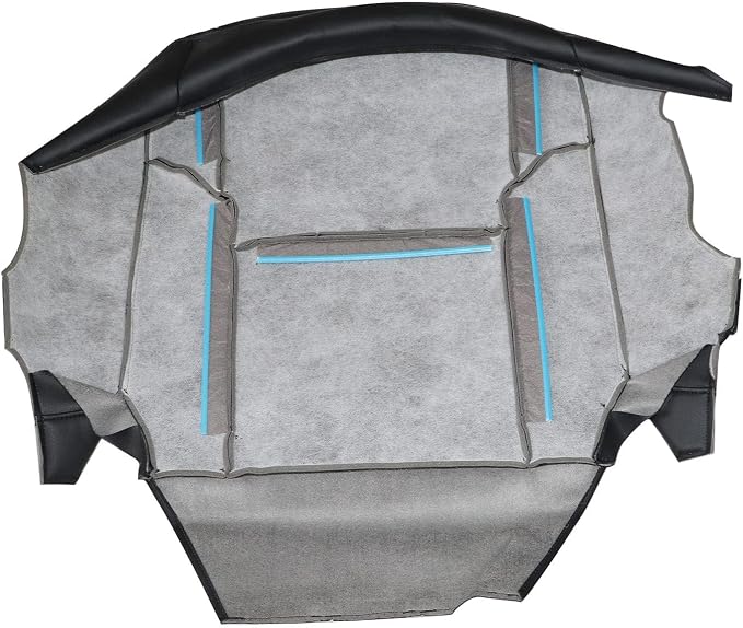 SecosAutoparts 4-Piece Front Seat Cover Set for Toyota 4Runner 2003-2009 - Black Leather Driver & Passenger Bottom + Back Replacement Covers, Custom Fit for Limited SR5 Sport TRD, with Foam Padding