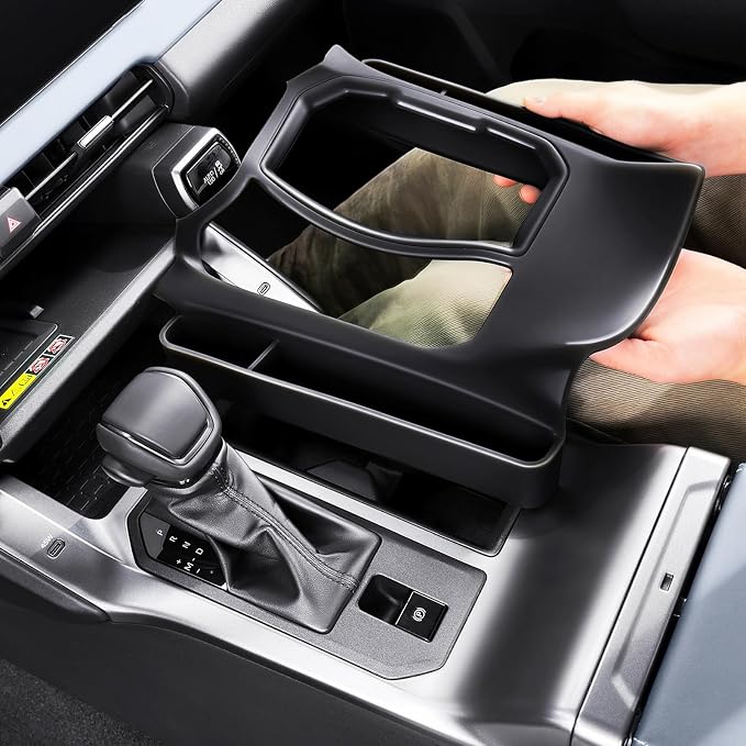 Console Silicone Storage Box Insert Compatible with Toyota 2026 RAV 4 XSE GR Sport Hybrid Limited XLE Woodland 2026 RAV 4 Interior Organizer Accessories