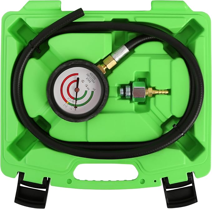 OEMTOOLS 37263 Exhaust Back Pressure Tester/Gauge Kit, Exhaust Gauge Diagnoses Catalytic Converter Issues, Oxygen Sensor Adapter, psi/Bar Readings