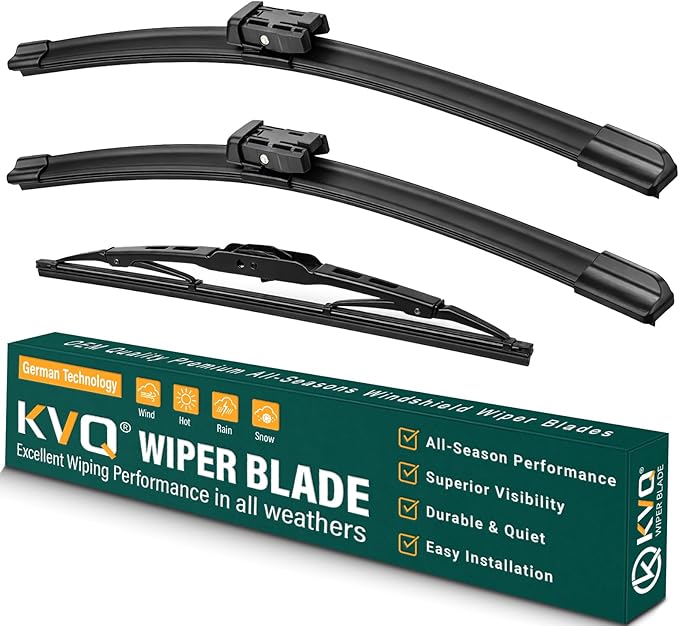 Windshield Wiper Blades Replacement for GMC Terrain 2010-2017 Chevy Equinox 2010-2017,Original Equipment Replacement Front Rear Wiper Blade Set - 24" 17" 13" (Set of 3)