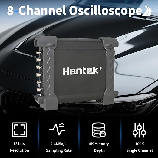 Hantek 1008C PC USB 8CH Automotive Diagnostic Digital Oscilloscope/DAQ/Programmable Generator