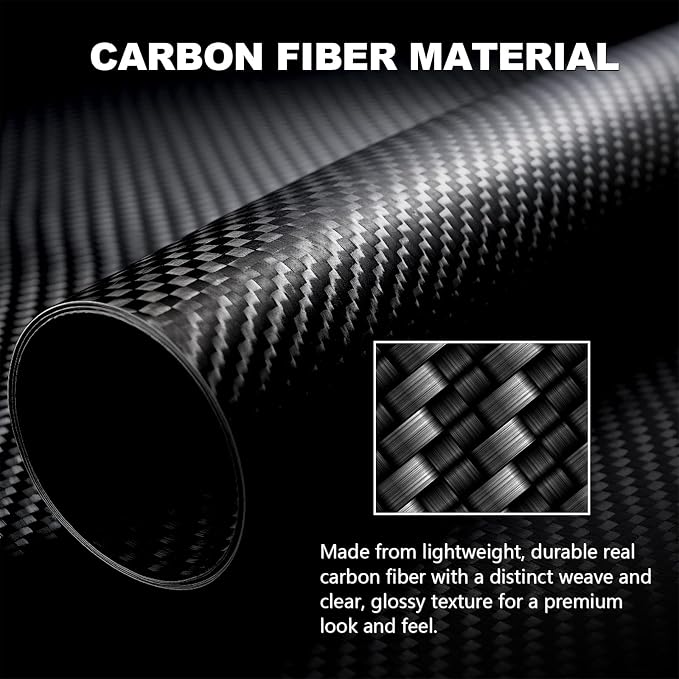 Real Carbon Fiber Gear Shift Panel Trim Compatible with Kia Stinger 2018–2023, Interior Decor Sticker Accessories