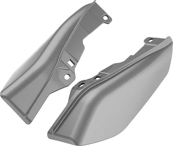 Color - Matched Mid Frame Air Deflectors Heat Shield, Perfectly Fit for Harley Touring Models 2009-2026 Charcoal Grey