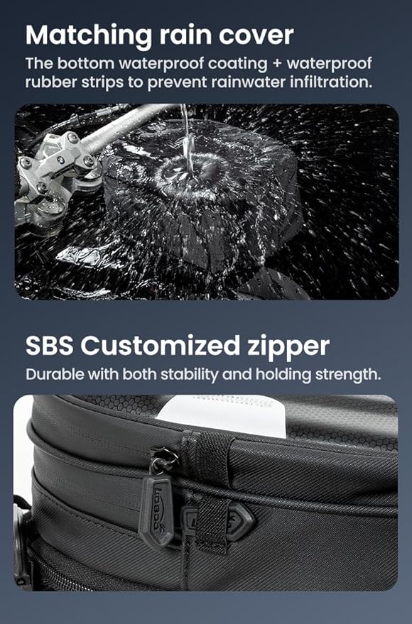 Loboo Tank Bag Ring Quick Disassembly And Non-Contact With The Paint Surface Of The Fuel Tank Will Not Damage The Paint Surface, Compatible With Kawasaki Versys 650 1000 Z1000 Z 900 RS