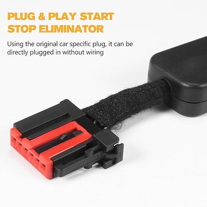 Autostop Eliminator Fit for 2021-2025 Ford F-150, Plug & Play Car Start Stop Eliminator, Auto Start-Stop Disabler Accessories, No Error Codes, Just Fits for Trucks with A-OFF Button, 6 Pin Connector