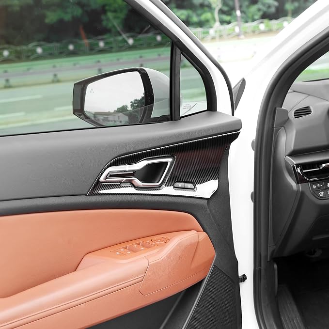Car Interior Door Frame Cover Trim Sticker Door Lock Button Decor Trim Compatible with Kia Sportage 2023-2026 Accessories (Carbon Fiber Black Style)