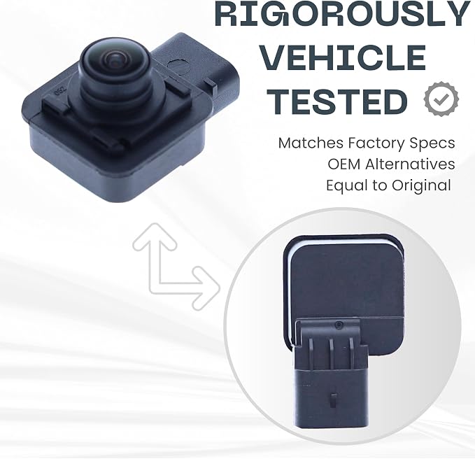 Backup Camera Replaces for 2017 2018 2019 2020 2021 2022 Ford Super Duty Crew/Regular/Extended Cab w/o Towing Camera System OE Part # JC3Z19G490F JC3T19G490AA HC3Z19G490B HC3Z19G490V JC3Z19G490A