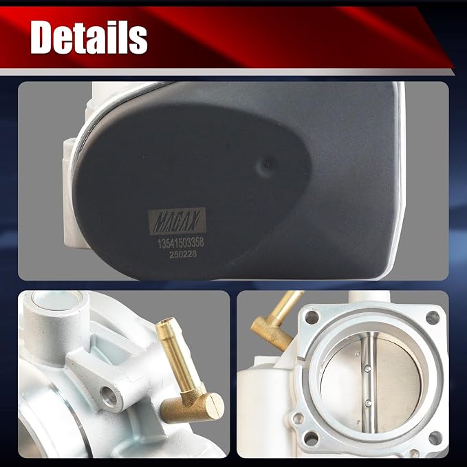 Electronic Throttle Body Assembly S20078 Compatible with Mini Cooper 2002-2008 1.6L L4 (Only fit for SOHC Supercharged Engine S Models Not for Base Models) Replaces 13541503358 TB1134
