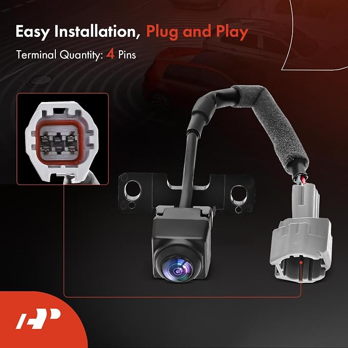 A-Premium Rear View Backup Camera Compatible with Hyundai | Parking Camera for 2013 2014 2015 2016 Santa Fe - Replace# 95760B8150