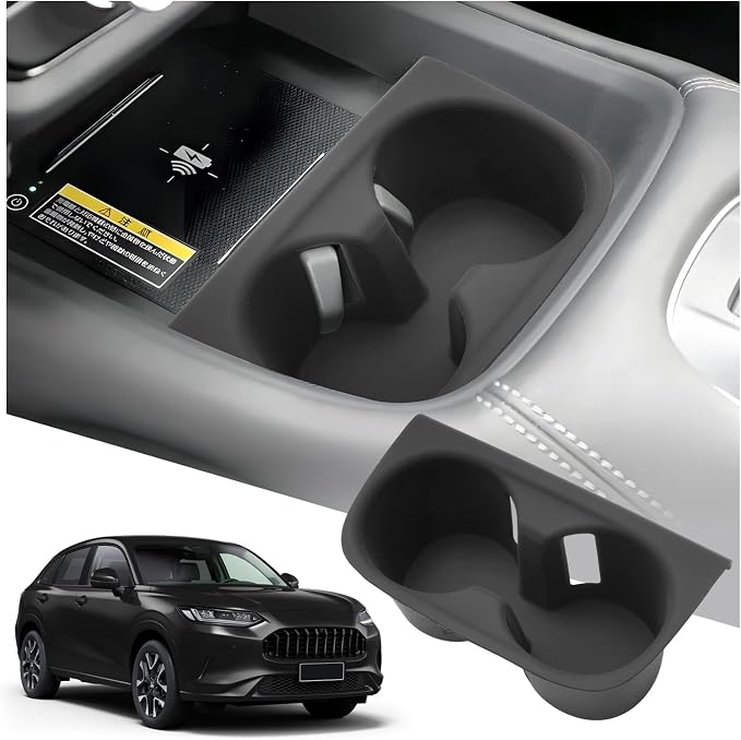 SXCY for 2025 2026 2027 Honda HRV Cup Holder Insert for 2023-2025 2026 2027 Honda HRV Accessories 2026 2027 HR-V Cup Holder Limiter Silicone Drink Holder Adapter Non-Slip Drink Stopper Stabilizer