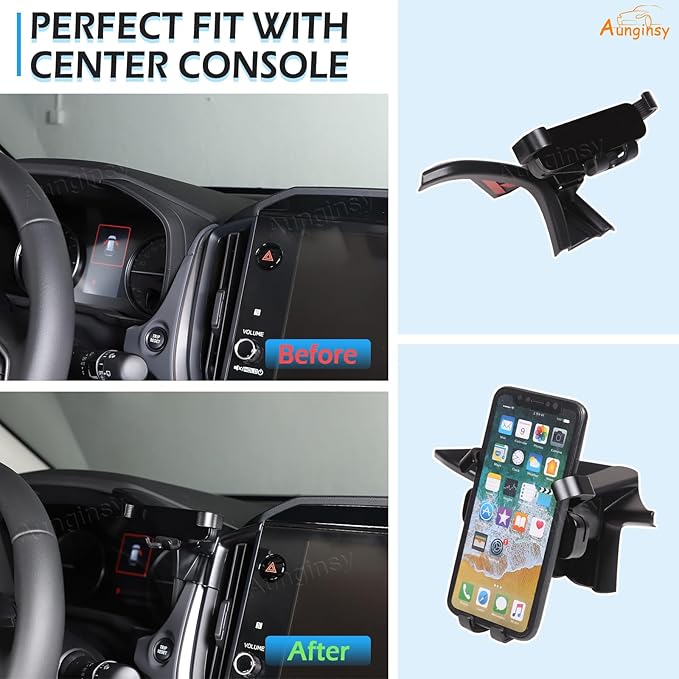 Car Phone Holder Compatible with Subaru Crosstrek 2024+ & WRX 2022+, Center Console Air Outlet Vent Panel Cell Phone Mount Dashboard Hands-Free Universal Mobile Phones Navigation Bracket Accessories