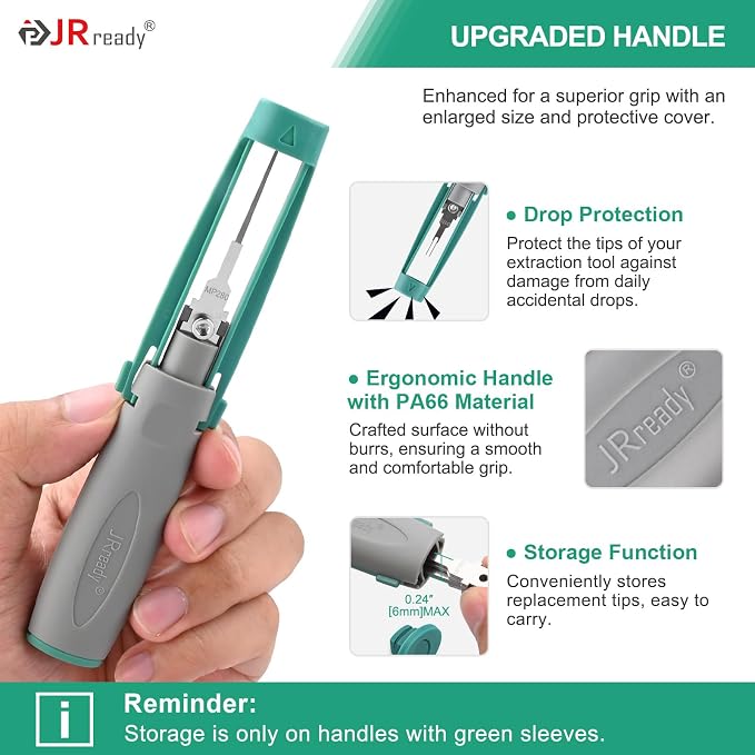 JRready Upgraded Pin Removal Tool Kit for Weather Pack&Metri-Pack Series Connector Terminals Extraction and Depinning Tool with DRK 785084 AMP 1.5mm Removal Tool JRconDRK15A03-01
