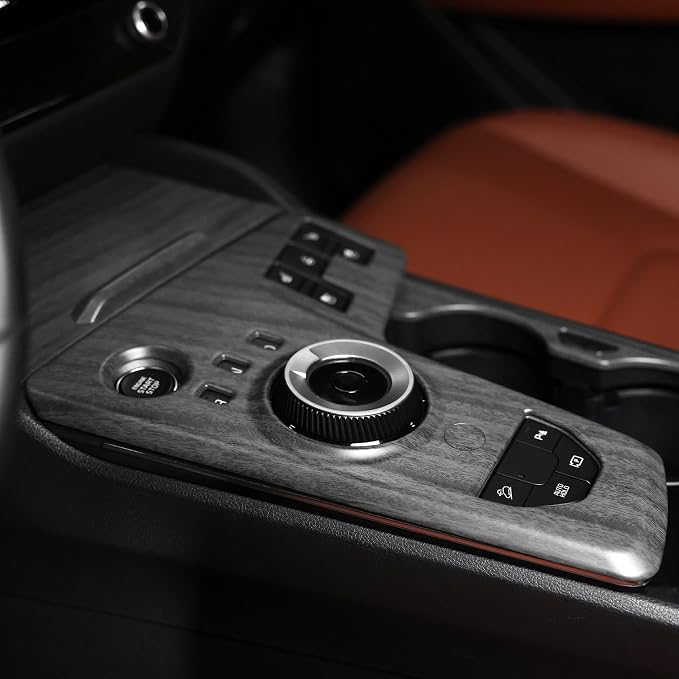YOUTOOCAR Automatic Gear Shift Panel Covers Interior Trim Compatible with Kia Sportage 2026 Accessories (Wood Grain, Without Fingerprint)