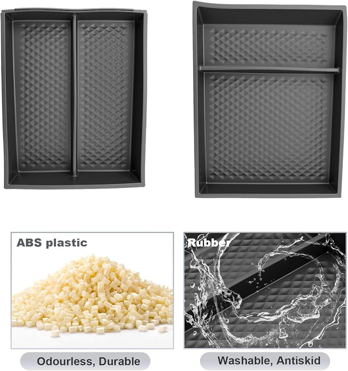 SKTU 2-Pack for 2025 2026 Nissan Murano Center Console Organizer for 2025 2026 Nissan Murano (SV/SL/Platinum) Under Console Tray 2025 2026 Murano Lower Console Tray Nissan Murano 2025 2026 Accessories