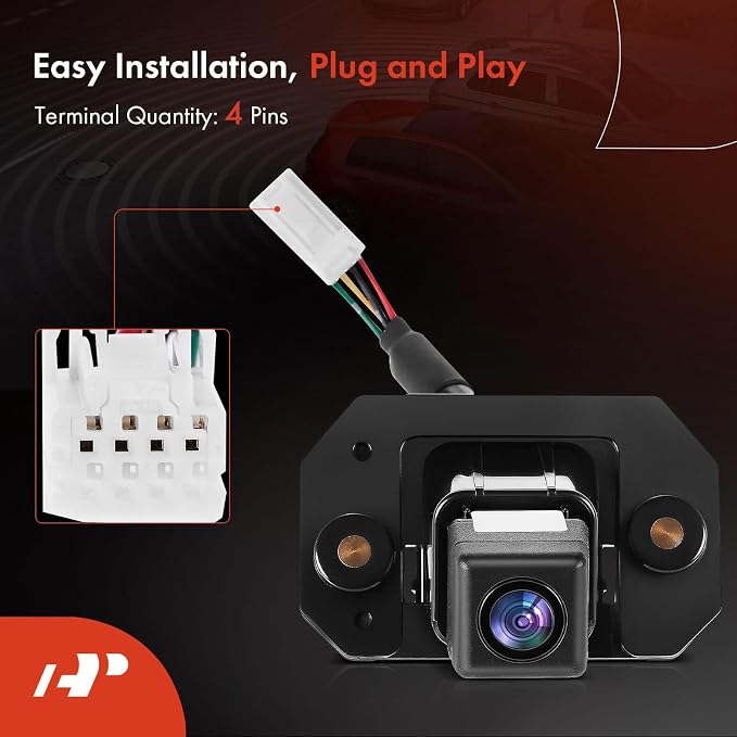 A-Premium Rear View Backup Camera Compatible with Nissan | Parking Camera for 2013 2014 2015 2016 2017 NV200 - Replace# 28442JX01A