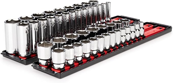 TEKTON 1/2 Inch Drive 6-Point Socket Set, 46-Piece | SHD92207