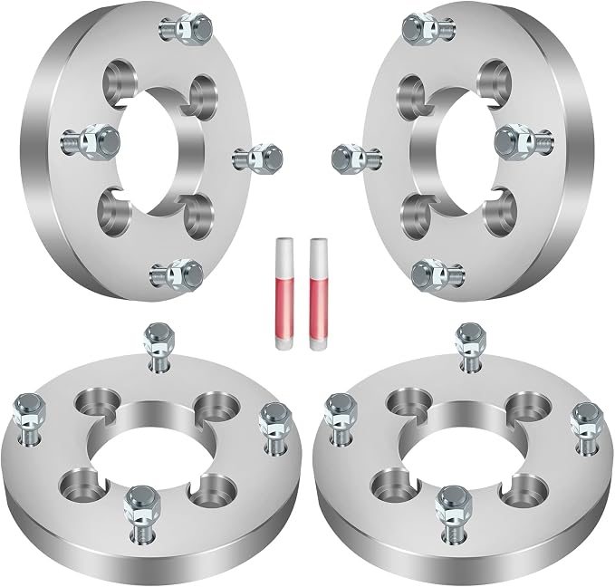 4Pcs GDSMOTU 4x110 to 4x156 Wheel Spacers for Suzuki for Eiger 400/King Quad 400/Eiger 400, for Honda Foreman Rubicon 500/Rancher 420, 1 inch Wheel Adapters & Spacers with 12x1.25 Studs 74 mm Bore