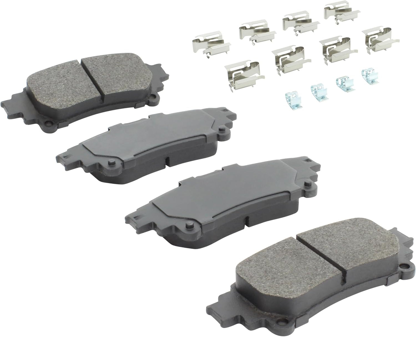 Premium Semi-Metallic Rear Brake Pads (1001-1391M) Compatible with Lexus RX350 2015-2010, RX450h 2015-2010, Toyota Highlander 2019-2014, Prius V 2017-2012, Sienna 2020-2011 & More