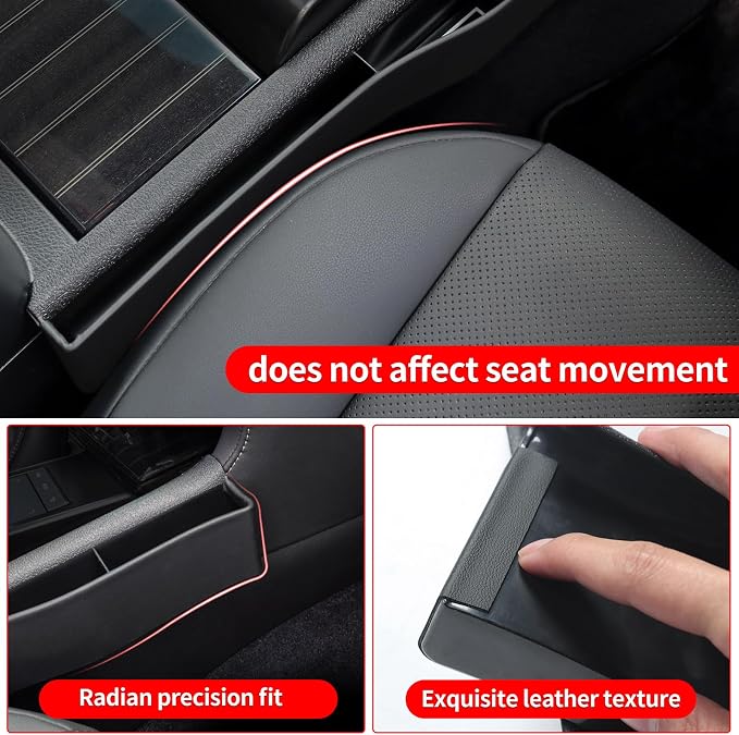 Suitable for 2010-2023 Lexus GX460 Seat Gap Storage Box Lexus 400 Central Control Storage Box Modification (2022-2023 Black-copilot)