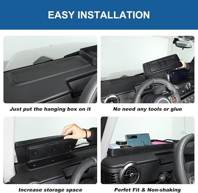 Center Console Dashboard Organizer Compatible with INEOS Grenadier 2020-2025 Accessories Non-Slip Dashboard Tray Dash Storage Box Console Tray Phone Key Organizer Container (Style E)