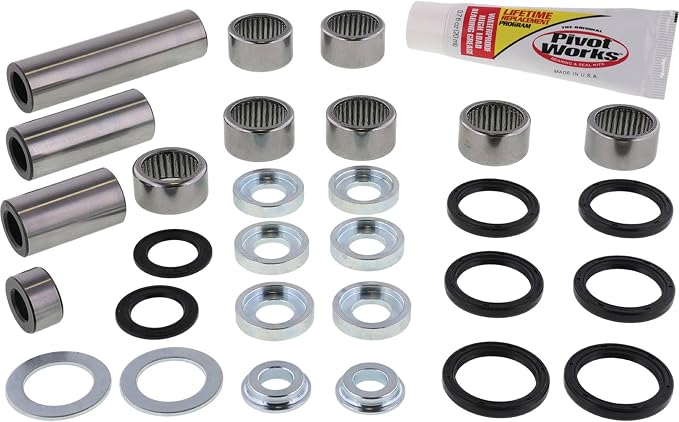 Pivot Works Linkage Rebuild Kit PWLK-H64-000 Compatible With/Replacement For Honda CRF250X 2004-2005